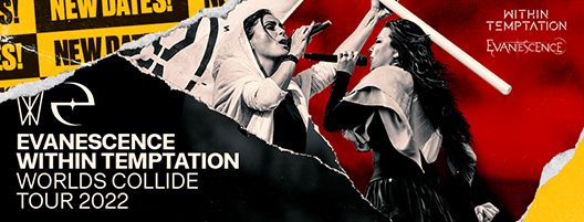 News: Within Temptation & Evanescence Reschedule “Worlds Collide” Tour For 2022