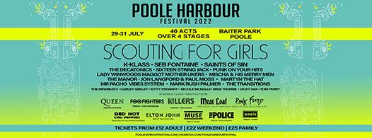 News : Poole Harbour Festival Returns to Baiter Park 29th-31st July