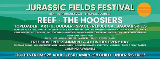 News: Jurassic Fields Festival – 8th-10th August