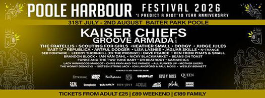 News: Poole Harbour Festival 2026 Announce 10th Anniversary Line Up!!